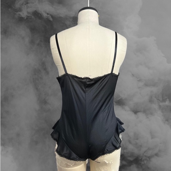 Vintage figurfit black bodysuit Teddy lingerie black size large - Picture 3 of 10